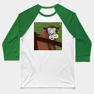 Camel and flower Baseball T-Shirt